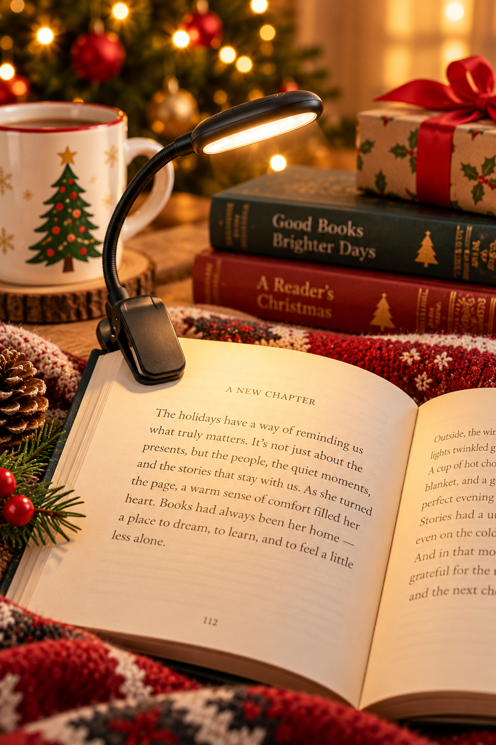 Adjustable reading lamp for book lovers