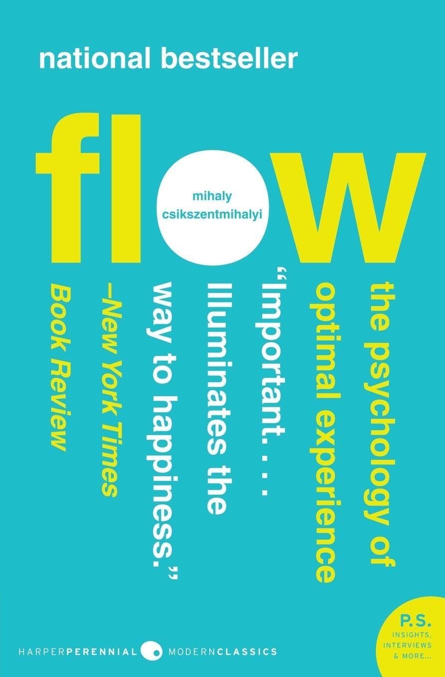 Flow by Mihaly Csikszentmihalyi book cover