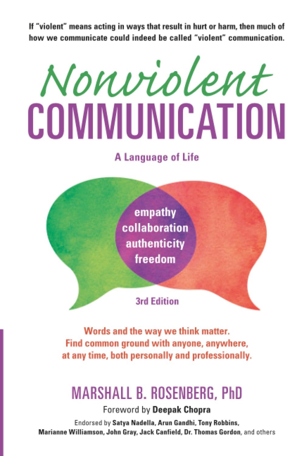 Nonviolent Communication by Marshall B. Rosenberg book cover
