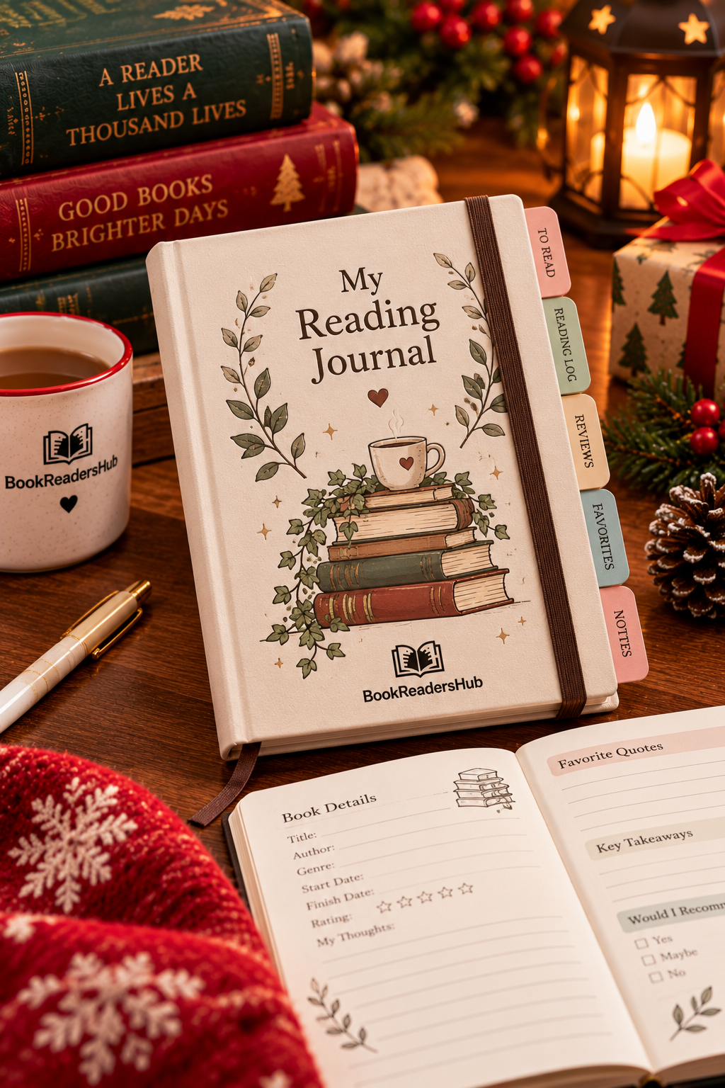 Reading journal for book lovers