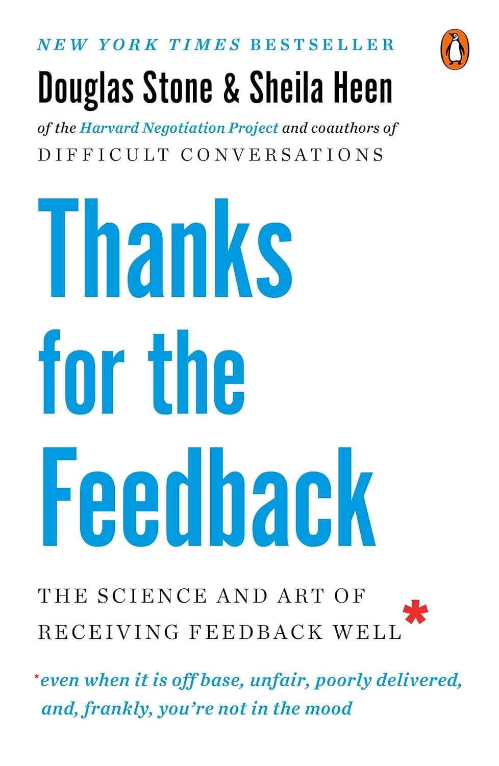Thanks for the Feedback by Douglas Stone and Sheila Heen book cover