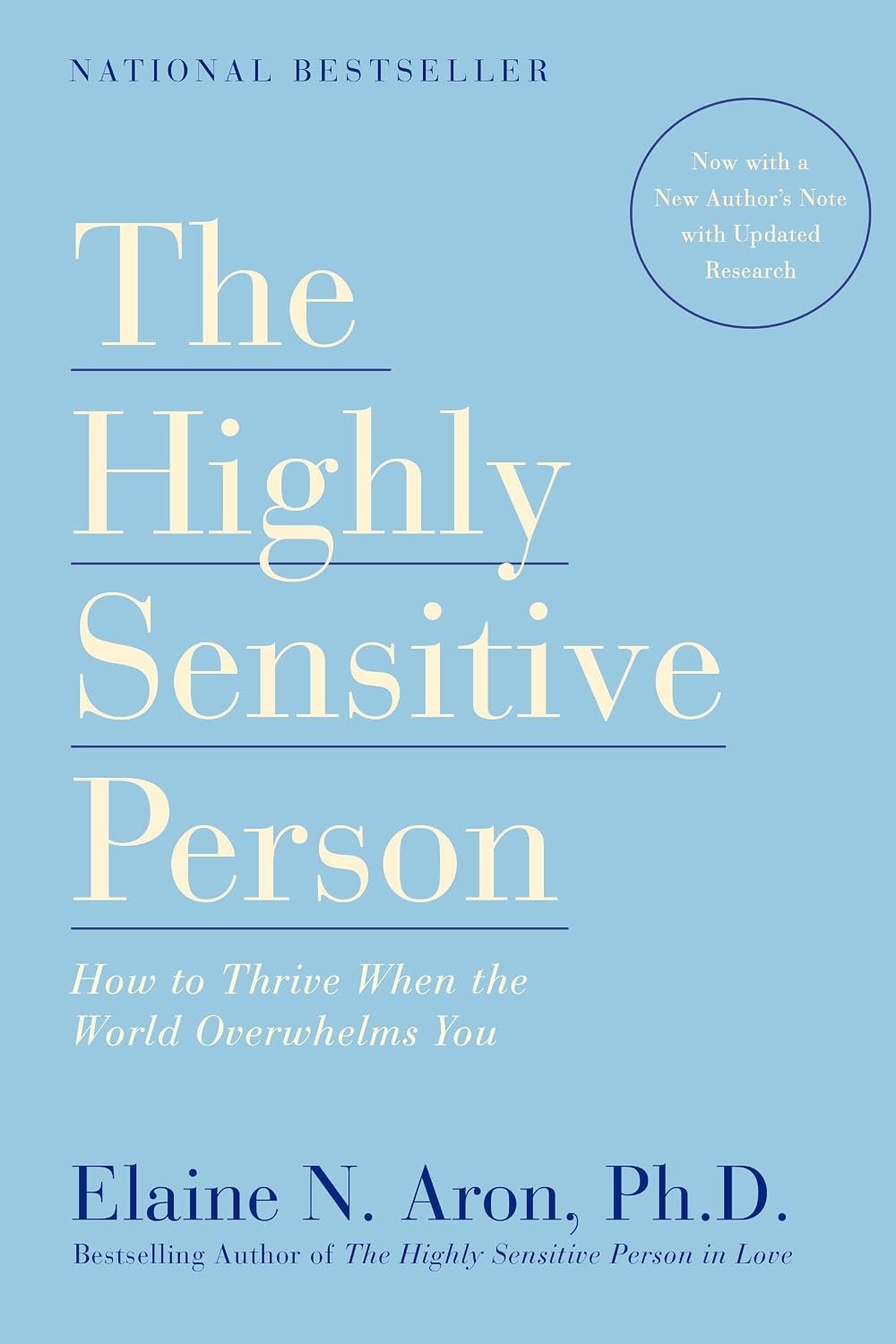 The Highly Sensitive Person by Elaine N. Aron book cover